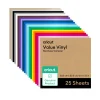 Cricut Matériaux Économiques|Vinyle^Vinyle économique, collection Rainbow (25 unités)