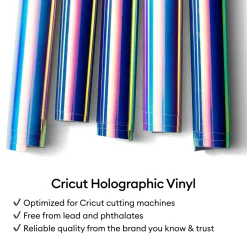 Cricut Vinyle|Matériaux^Vinyle holographique (1,2m / 4pi)