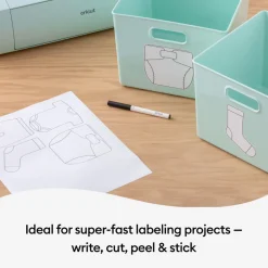 Cricut Vinyle|Gamme Smart Materials^Vinyle inscriptible Smart Label™ -Amovible, Blanc (0,9m (3 pi))