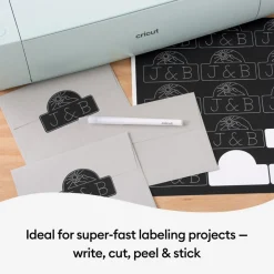 Cricut Vinyle|Gamme Smart Materials^Vinyle inscriptible Smart Label™ -permanent, Noir (3pi)