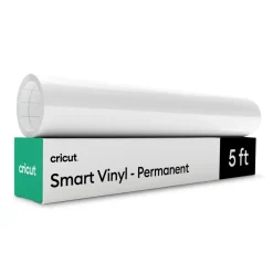Cricut Vinyle^Vinyle permanent sans tapis Smart Vinyl™ (1,5 m / 5 pi), Blanc
