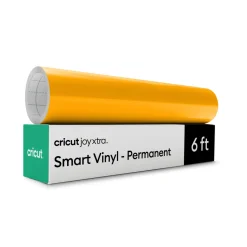 Cricut Exclusivité Web^Vinyle permanent sans tapis Smart Vinyl™ Joy Xtra™ (1,8 m / 6 pi), Jaune Ma&iuml;s