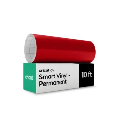 Cricut Exclusivité Web^Vinyle permanent sans tapis Smart Vinyl™ Joy™ (3 m / 10 pi), Rouge
