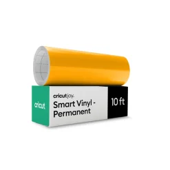 Cricut Exclusivité Web^Vinyle permanent sans tapis Smart Vinyl™ Joy™ (3 m / 10 pi), Jaune Ma&iuml;s