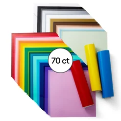 Cricut Vinyle|La Gamme Explore^Vinyles permanents, collection Ultime (70unités)